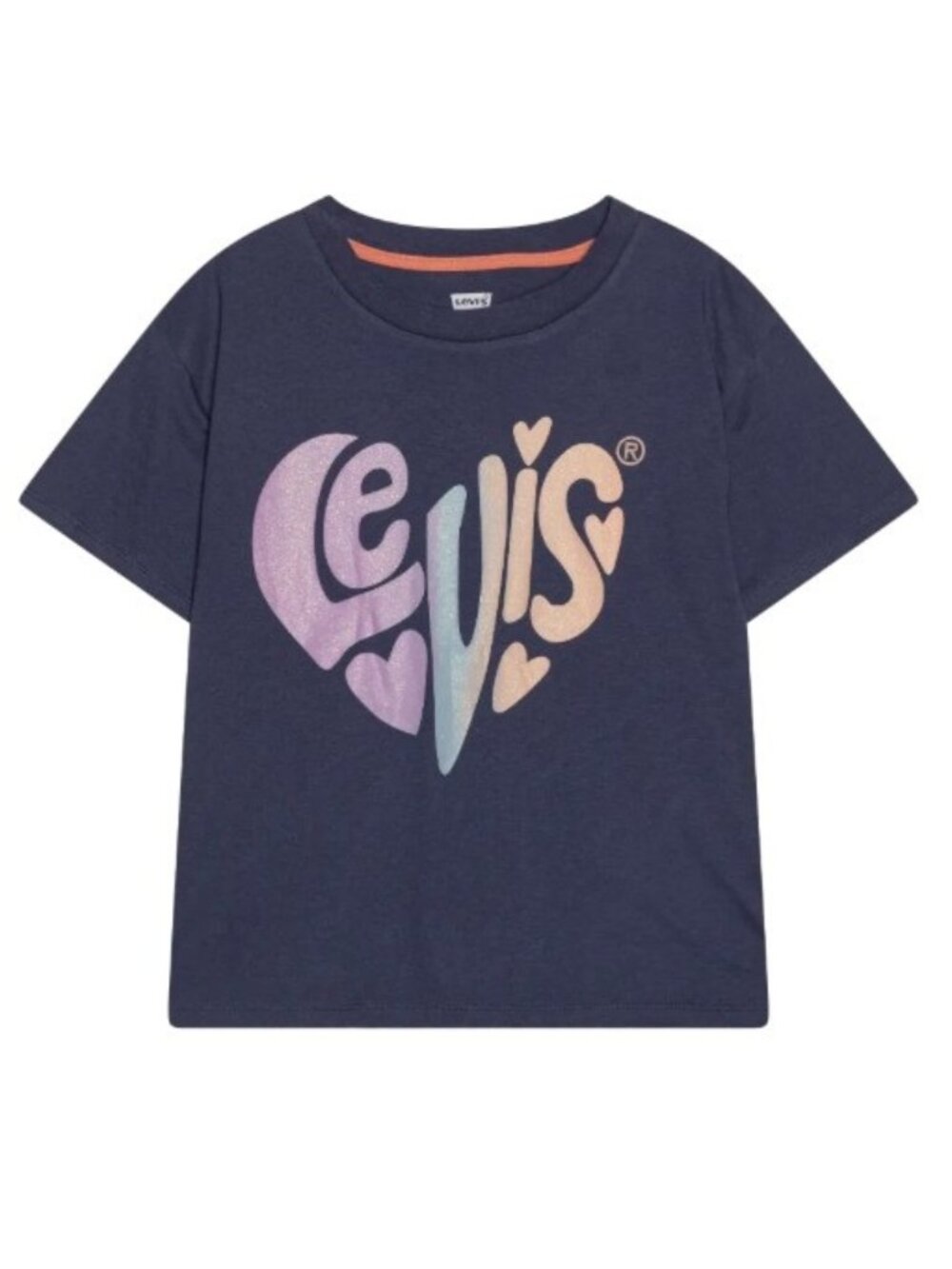 NWT Levi's Girls Lvg Heart Levis Oversized Tee Size XL